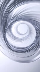 Fototapeta premium Digital technology gray blue geometric abstract circular rotation illustration poster background