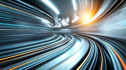 Futuristic Speed Tunnel.