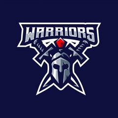 Spartan warrior mascot logo