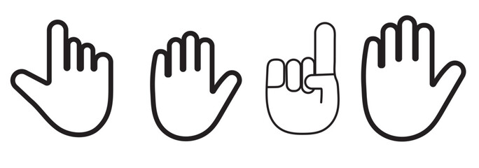 Waving hand icon