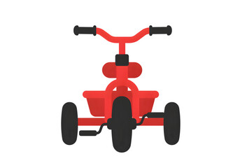 Red Tricycle Illustration