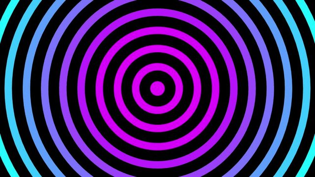 Circular wave-shaped moving background or radar in physics. loop background animation.
