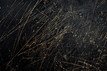 High Definition Picture of Scratches Isolated on a Black Background for Design