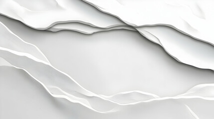 Abstract Grunge Gray Concrete Wall with Distressed White Layered Shapes