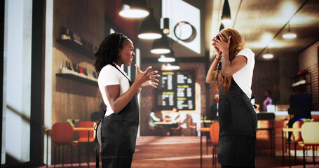 Conflict Resolution: African American Woman Confronts Manager