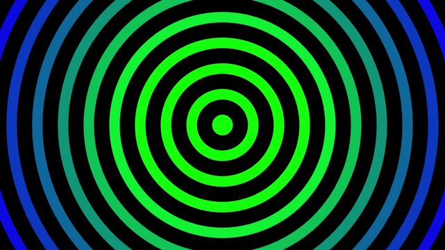 Circular wave-shaped moving background or radar in physics. loop background animation.