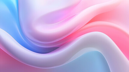 Abstract Pastel Wave Background: Soft Lilac and Pink Fluid Design