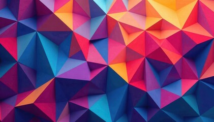 Fototapeta premium Geometric shapes forming abstract mosaic, endlessly repeatable , wallpaper, tileable