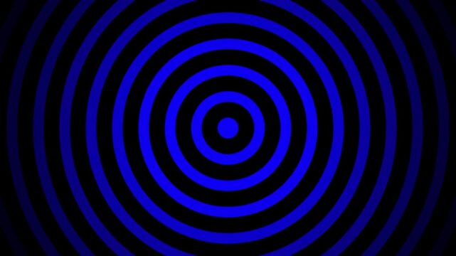 Circular wave-shaped moving background or radar in physics. loop background animation.