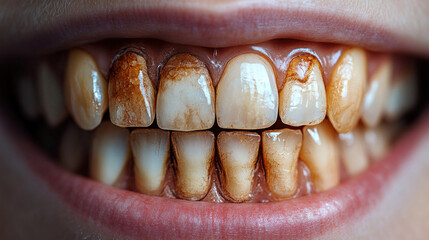 A before and after comparison of a patient, AI-assisted dental treatment, showing precise results