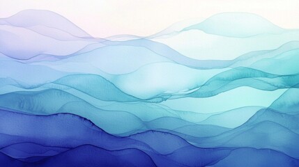 Fototapeta premium Artistic abstract background with a gradient of navy blue, teal blue, and dusty purple.