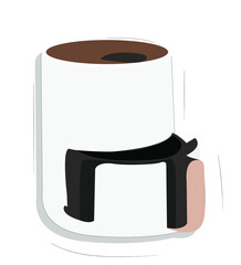 Modern kitchenware air fryer.Cooking air fryer