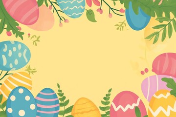flat vector Easter Day background