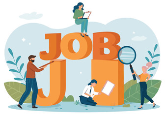 Join Us! Engaging Illustration of a Person Pointing at a Bold 'Join Us' Message, Invitation and Call to Action Concept
