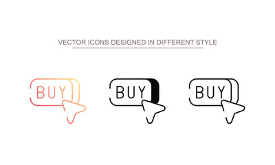 Buy Click icon design with white background stock illustration