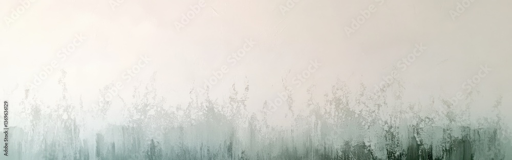 Poster Subtle gray gradient created through delicate pencil strokes on canvas, evoking calmness and depth in artistic expression
