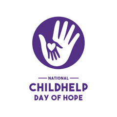 Obraz premium National Childhelp Day of Hope. April.