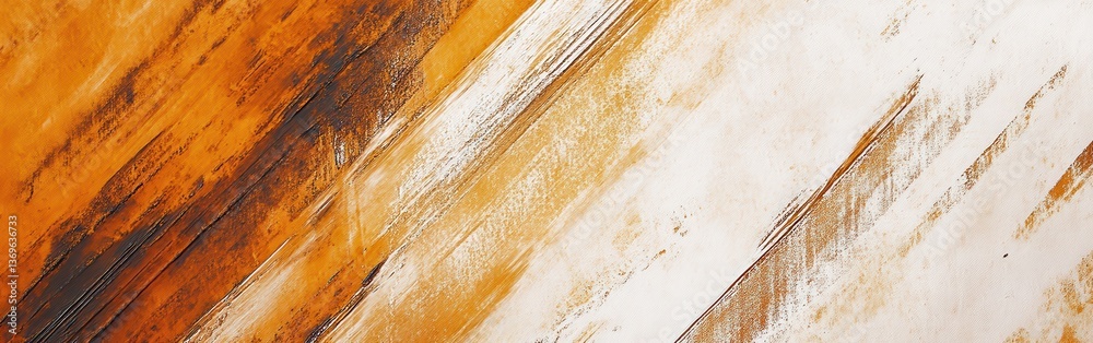 Poster Soft pencil strokes blend in muted amber hues to create an abstract expression of warmth and texture in art