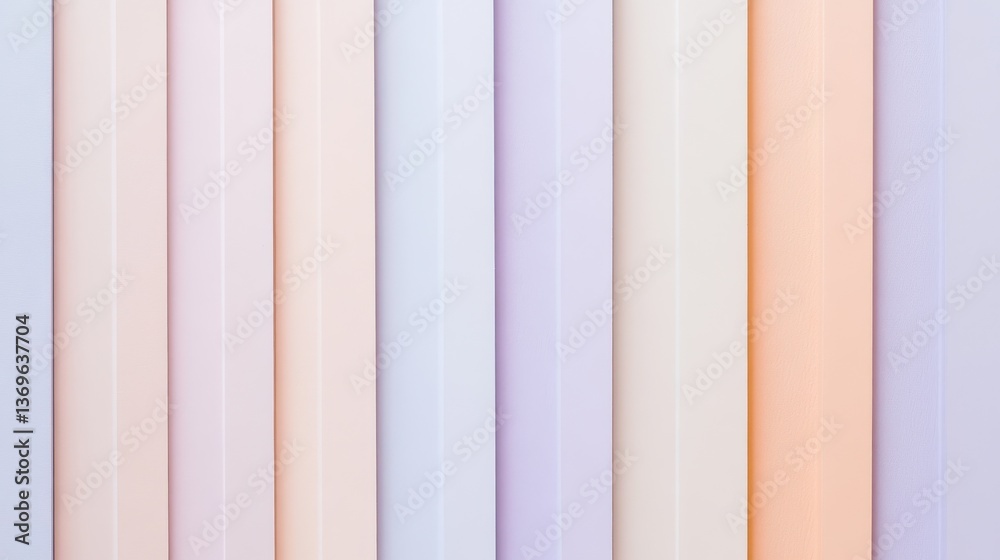Poster Soft pastel peach and lavender lines create a serene and calming background for artistic expression and creativity