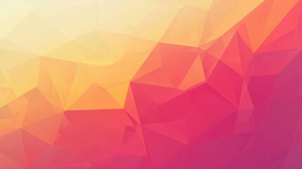Fototapeta premium Vibrant Abstract Low Poly Design in Orange and Red