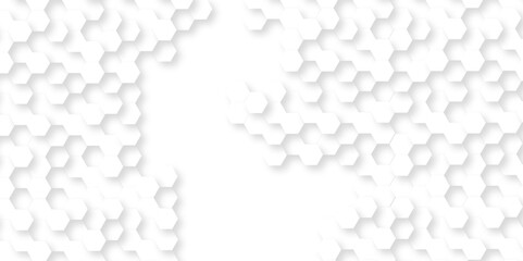 White Hexagonal Background. Luxury White Pattern. Vector Illustration. 3D Futuristic abstract honeycomb mosaic white background. geometric mesh cell texture. modern futuristic wallpaper.	
