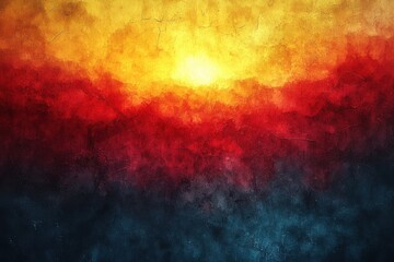 Naklejka premium Abstract vibrant textured gradient in red, yellow, and dark hues