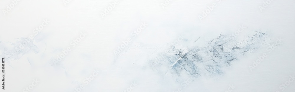 Poster Minimalist white canvas featuring delicate brushstrokes and subtle textures creating a serene ambiance in a modern art space
