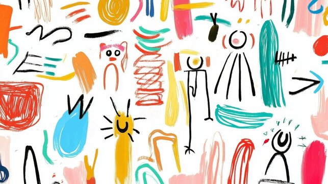Fun and Fantasy: Unique Doodle Patterns in Children's Art