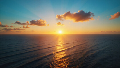 Barren desert landscape under impending sandstorm at twilight, nature's power