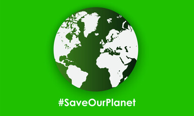 Earth Day. April month Climate change and nature Awareness Concept. Vector Template.