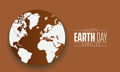 Earth Day. April month Climate change and nature Awareness Concept. Vector Template.