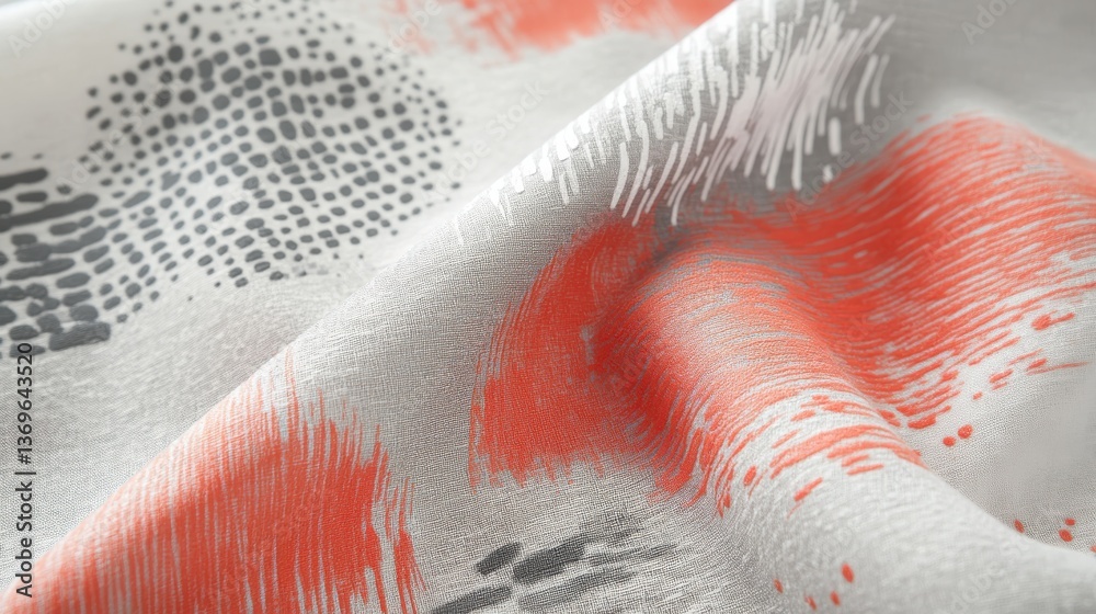 Poster elegant pastel fabric with dotted pencil strokes, showcasing textures and patterns for design enthus