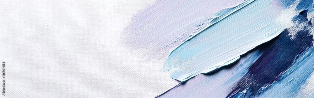 Poster Abstract expression of soft hues on clean canvas showcasing artistic brush strokes in a minimalist style