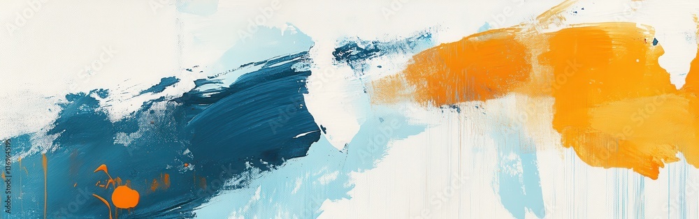 Poster dynamic interplay of abstract pencil strokes and washes in vibrant colors highlighting spontaneity