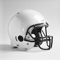 Fototapeta premium 3D Sports or Biker Helmet Isolated in White and Black Color.