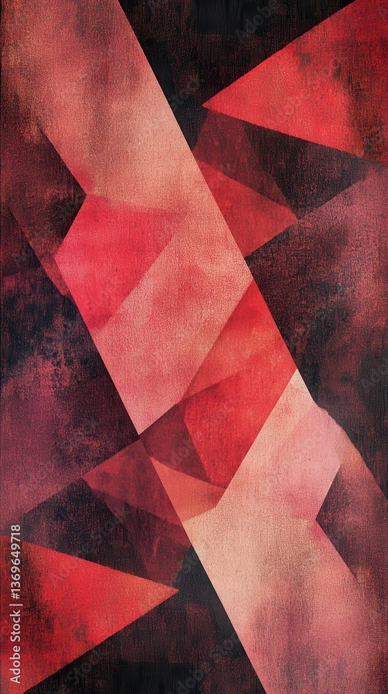 Poster Textured geometric pattern in deep shades creating dynamic visual interest suitable for modern decor