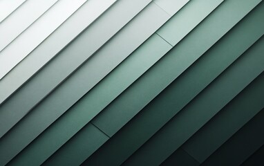 Obraz premium Abstract diagonal lines of varying shades of gray and green.