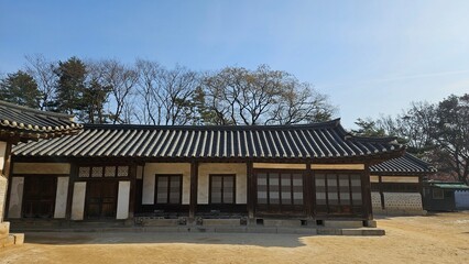 Korean palace beautiful and quiet scenery