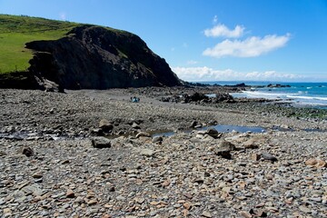 Duckpool Beach near Bude on the Cornwall coast is a beautiful and quiet place