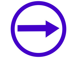 circle with arrow inside