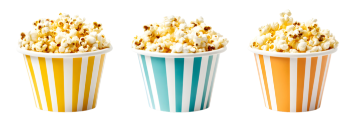 Cinema snack a yellow pop corn treat in black box