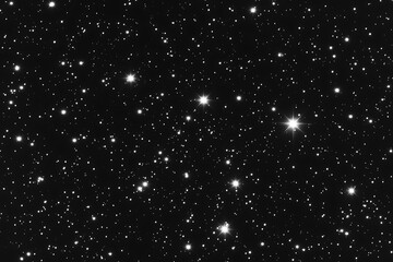 Obraz premium Starry night sky featuring a multitude of stars twinkling in the dark space of the universe