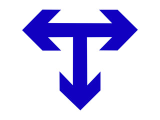 three direction joint arrows