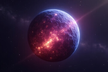 Obraz premium Exploring cosmic mysteries outer space digital art cosmic environment celestial viewpoint