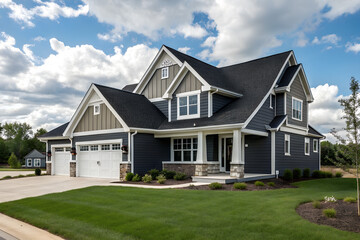 Dream Home: Captivating the beauty of a modern residential property on a sunny day, offering a glimpse into luxury living and architectural excellence.