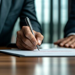 Global supply chain management and procurement agreement signing event office setting internationalization focus