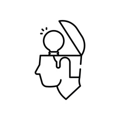 Open Mindedness  Vector icon