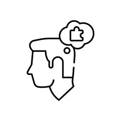 Self Discipline Vector icon