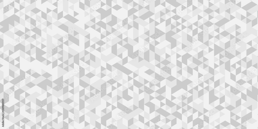 Poster vector gray polygon mosaic triangle overlap texture background. white and gray overlapping cube squa