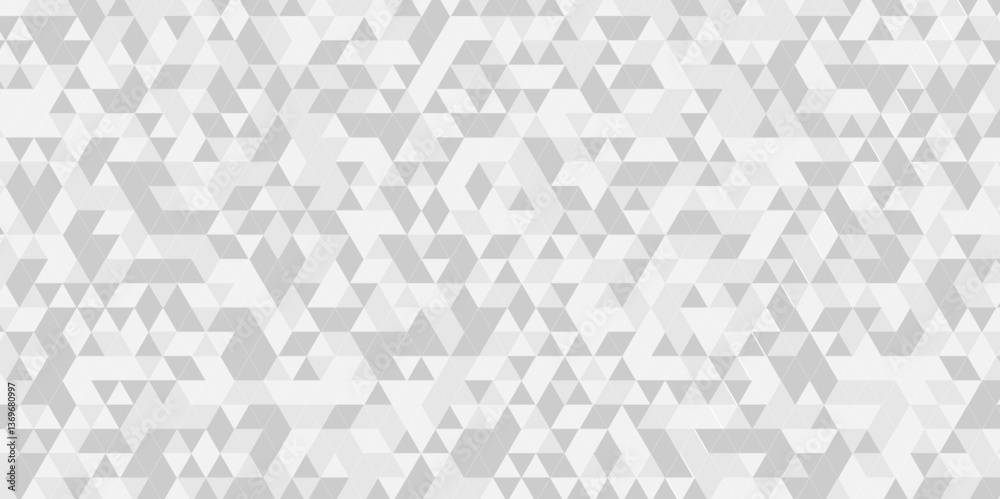 Poster vector gray polygon mosaic triangle overlap texture background. white and gray overlapping cube squa